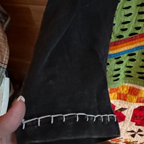 Rising International Black Sweater with Multicolor Floral Design - Picture 3 of 5